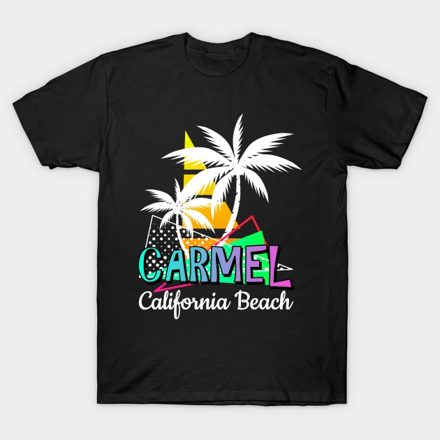 Carmel California Beach – Summer Palm Trees T-Shirt by Jahmar Anderson